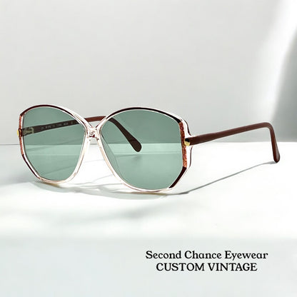 Silhouette SPX M1793 Vintage Sunglasses w/New, Custom Aquamarine Lenses-Deadstock-Austria