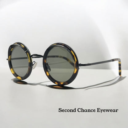 Cutler and Gross 1277 C03 Round Tortoise Sunglasses– New/Unworn-Full Kit-44mm