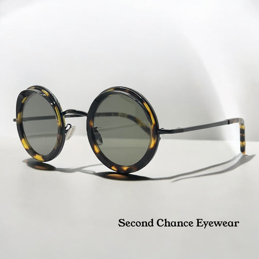 Cutler and Gross 1277 C03 Round Tortoise Sunglasses– New/Unworn-Full Kit-44mm