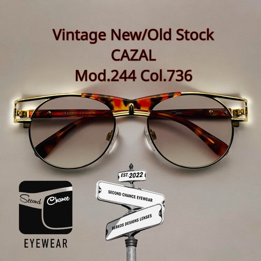 Vintage CAZAL Sunglasses-New/Old Stock Frames w/New Berko’s Designs Lenses