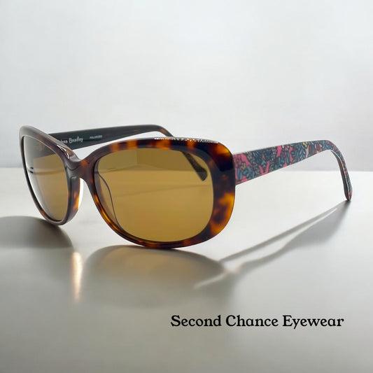 Deadstock Vera Bradley Karina Kaleidoscope KAL Tortoise Sunglasses – Custom Polarized Lenses – 54-16-135