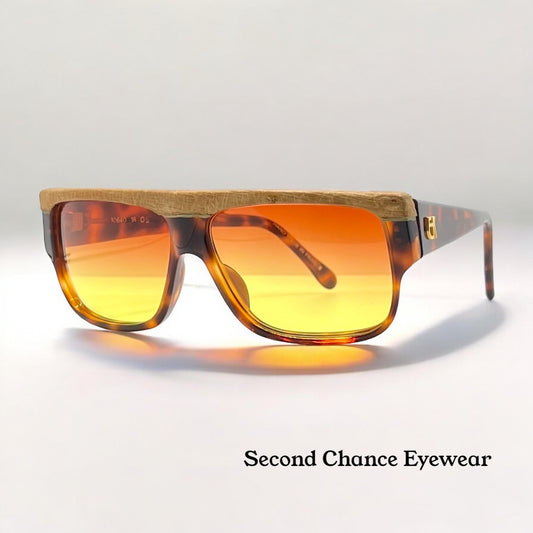 Vintage Emmanuelle Khanh 10640 Python Sunglasses – Sunburst Edition 1 of 1