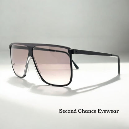Mod. 93 CHG Shield Sunglasses w/New Grey/Purple Custom Gradient Lenses-Deadstock