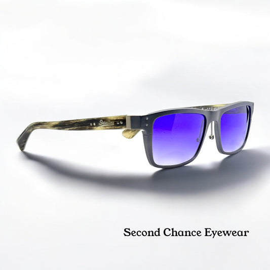 SUPERDRY x FOUNDRY JAPAN COLLAB w/New Purple Gradient Custom Lenses-SPRING HINGES-Unworn