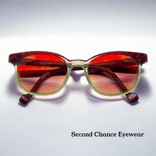 Etnia Barcelona SAN SEBASTIAN BXGR w/New Red/Green Custom Gradient Lenses-48mm