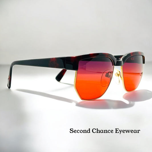 Silhouette V6054 M6067 Vintage Sunglasses w/New Custom Sunset Gradient Lenses-Austria