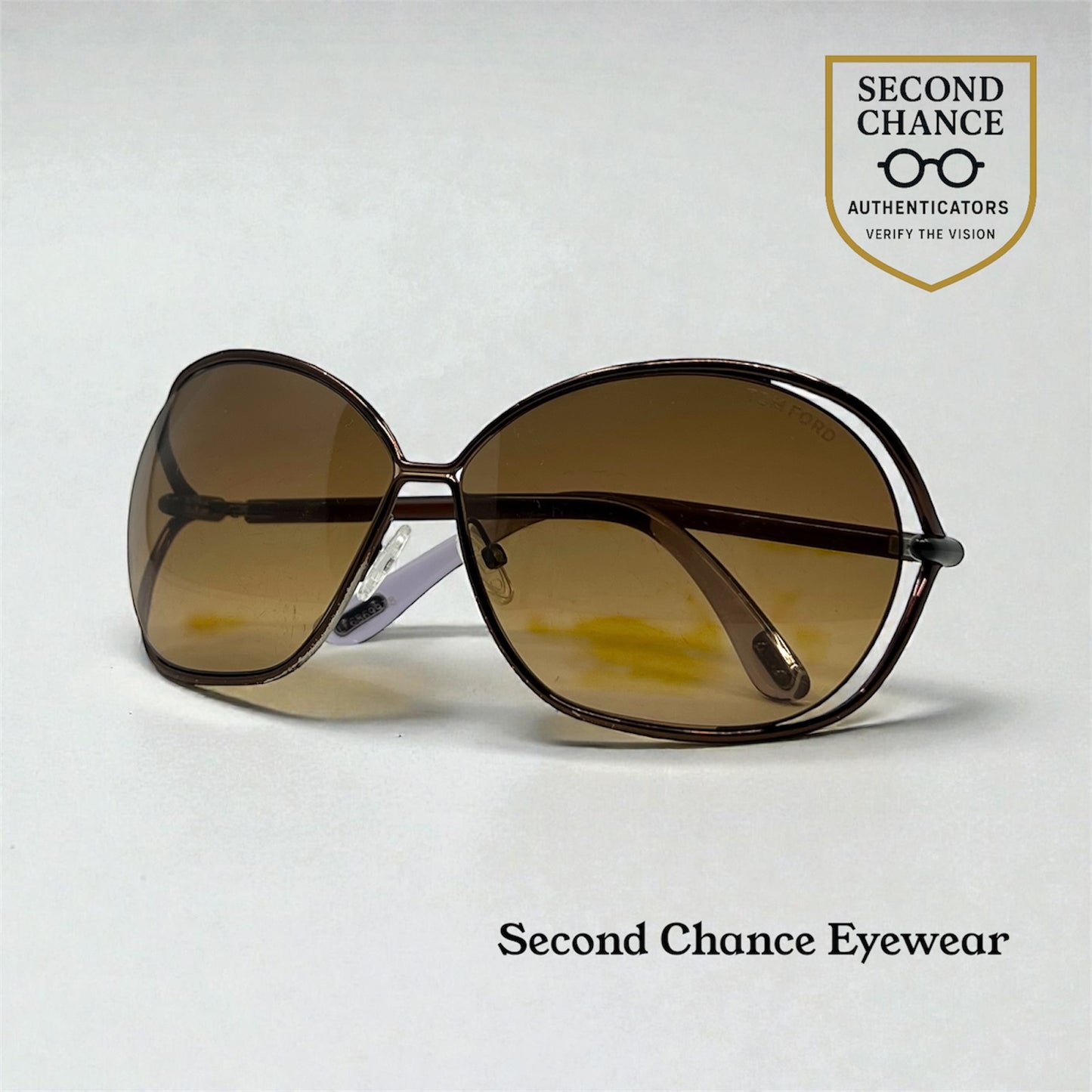 Tom Ford TF686 58 Brown Gradient Sunglasses-Unworn-Full Kit-Made in Italy