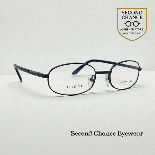 Gucci Gg1374 6Xg Vintage Oval Optical Frame – Deadstock Made In Italy – Size 51-19-140