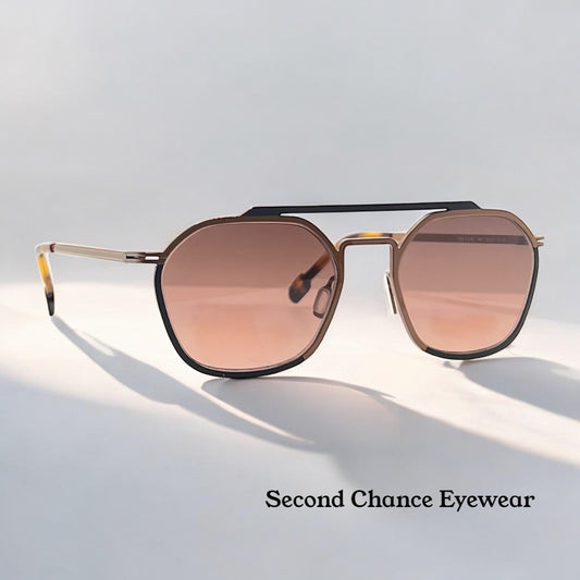 ODETTE LUNETTES “LONNY” B1402 w/Brand New, Custom Gradient Lenses-54mm-Belgium