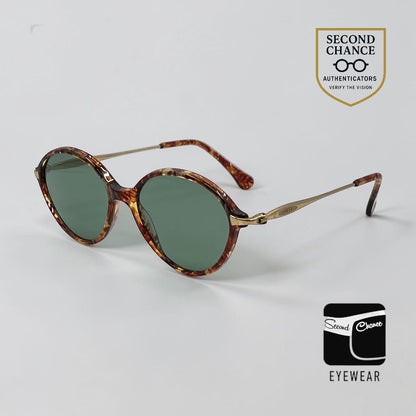 Gucci GG2197/S VF8 Vintage Round Sunglasses-New Custom Sage Green Lenses-UNWORN