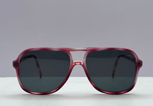 New/Old Stock-Oversized Cherry Fade Gradient Frame-REBORN with “Berkos Designs” Custom Lenses