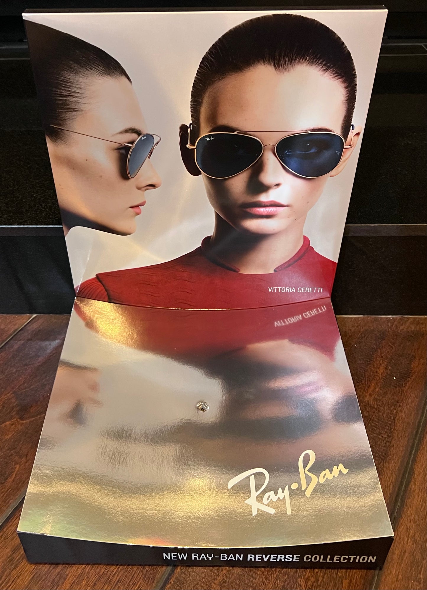 Ray-Ban “REVERSE COLLECTION” L-Shape Retail Counter Display Stand-Mint Condition