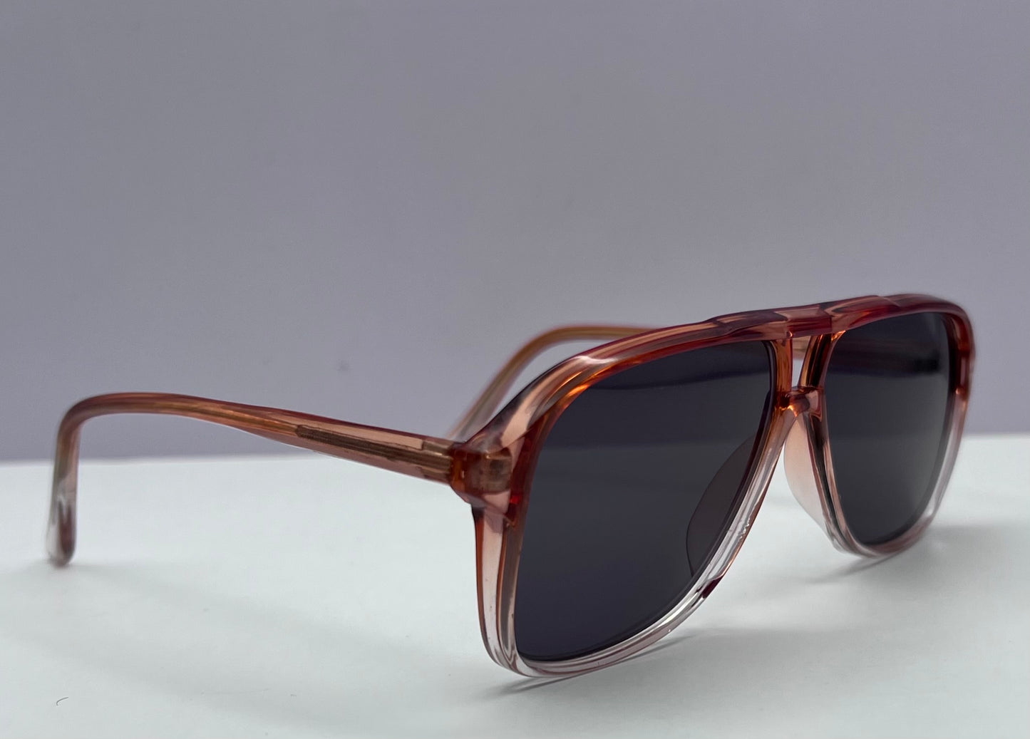 New/Old Stock-Oversized Cherry Fade Gradient Frame-REBORN with “Berkos Designs” Custom Lenses