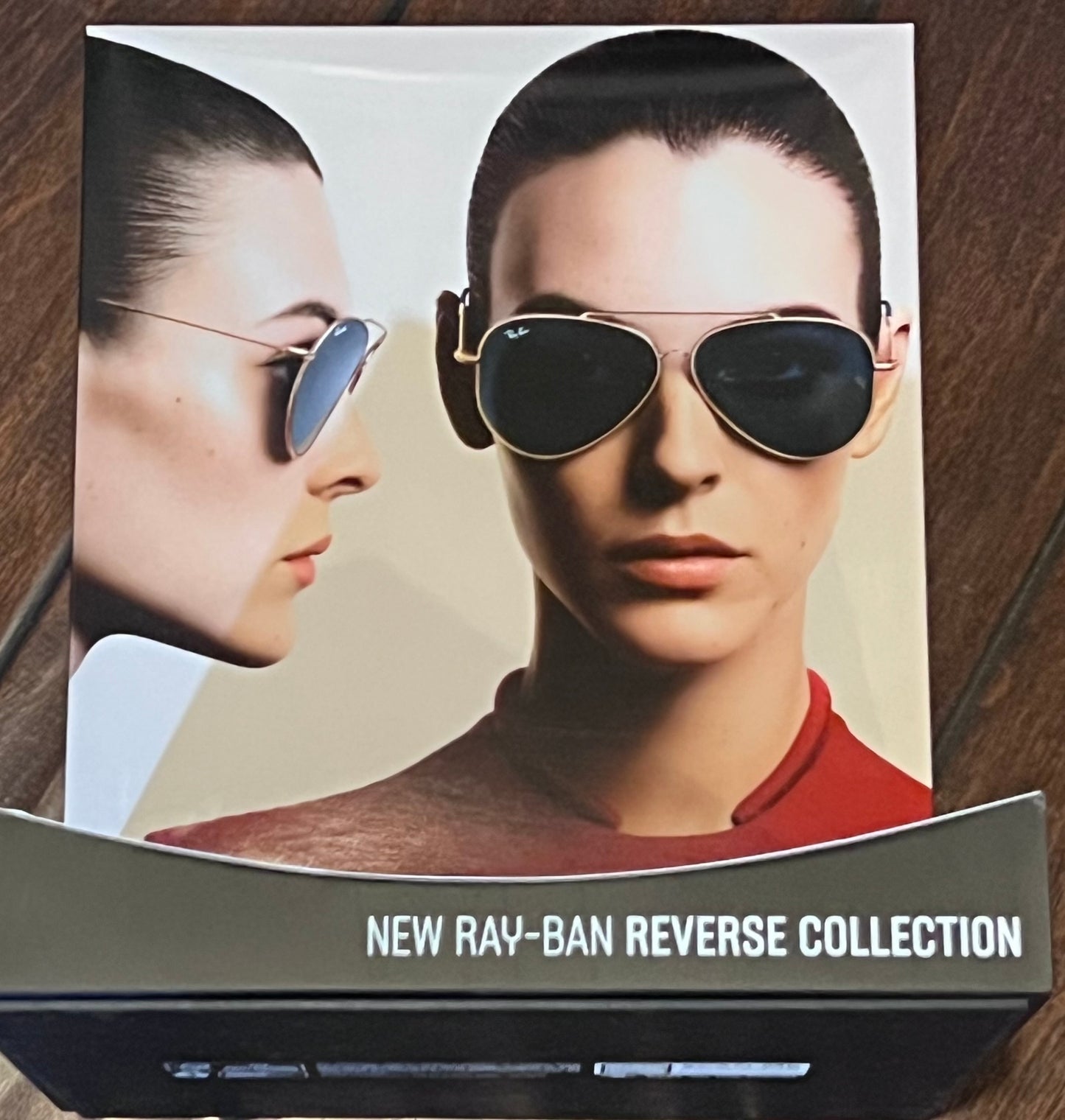 Ray-Ban “REVERSE COLLECTION” L-Shape Retail Counter Display Stand-Mint Condition