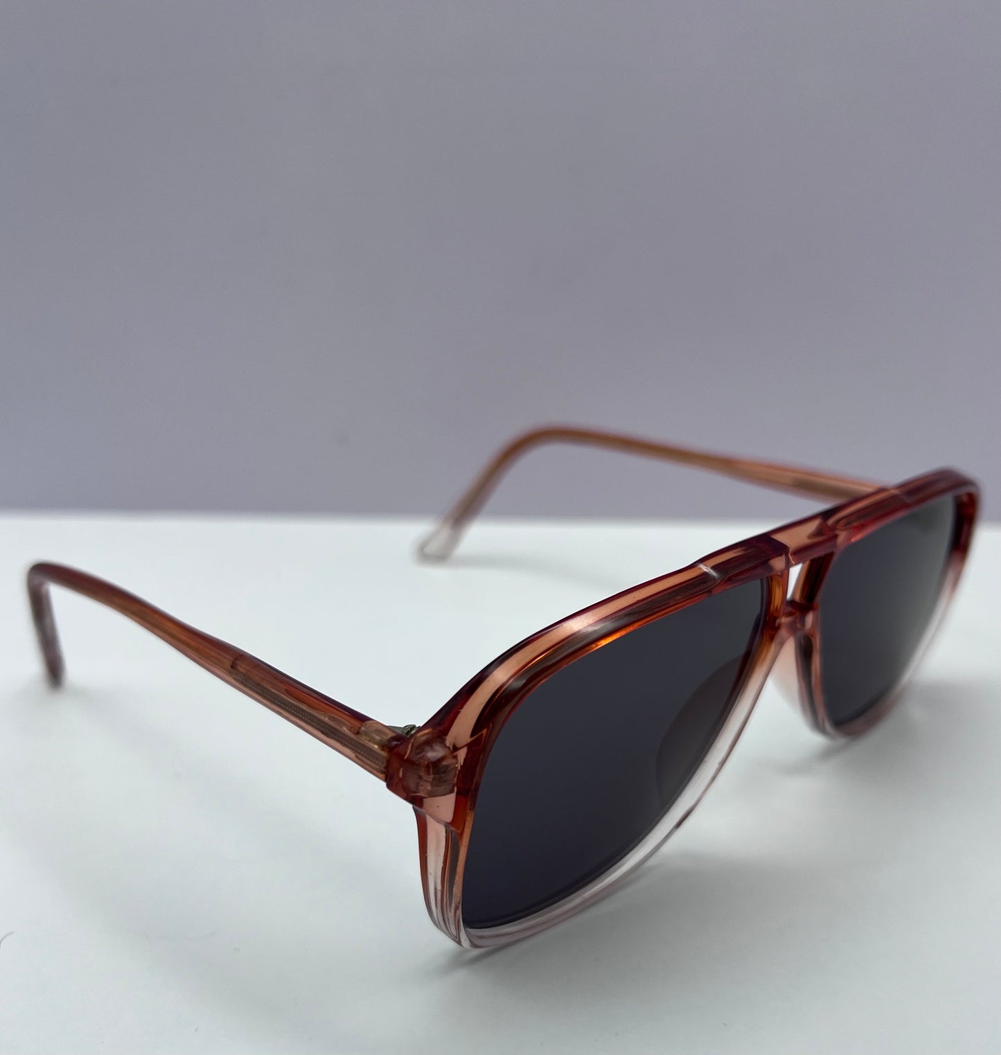 New/Old Stock-Oversized Cherry Fade Gradient Frame-REBORN with “Berkos Designs” Custom Lenses