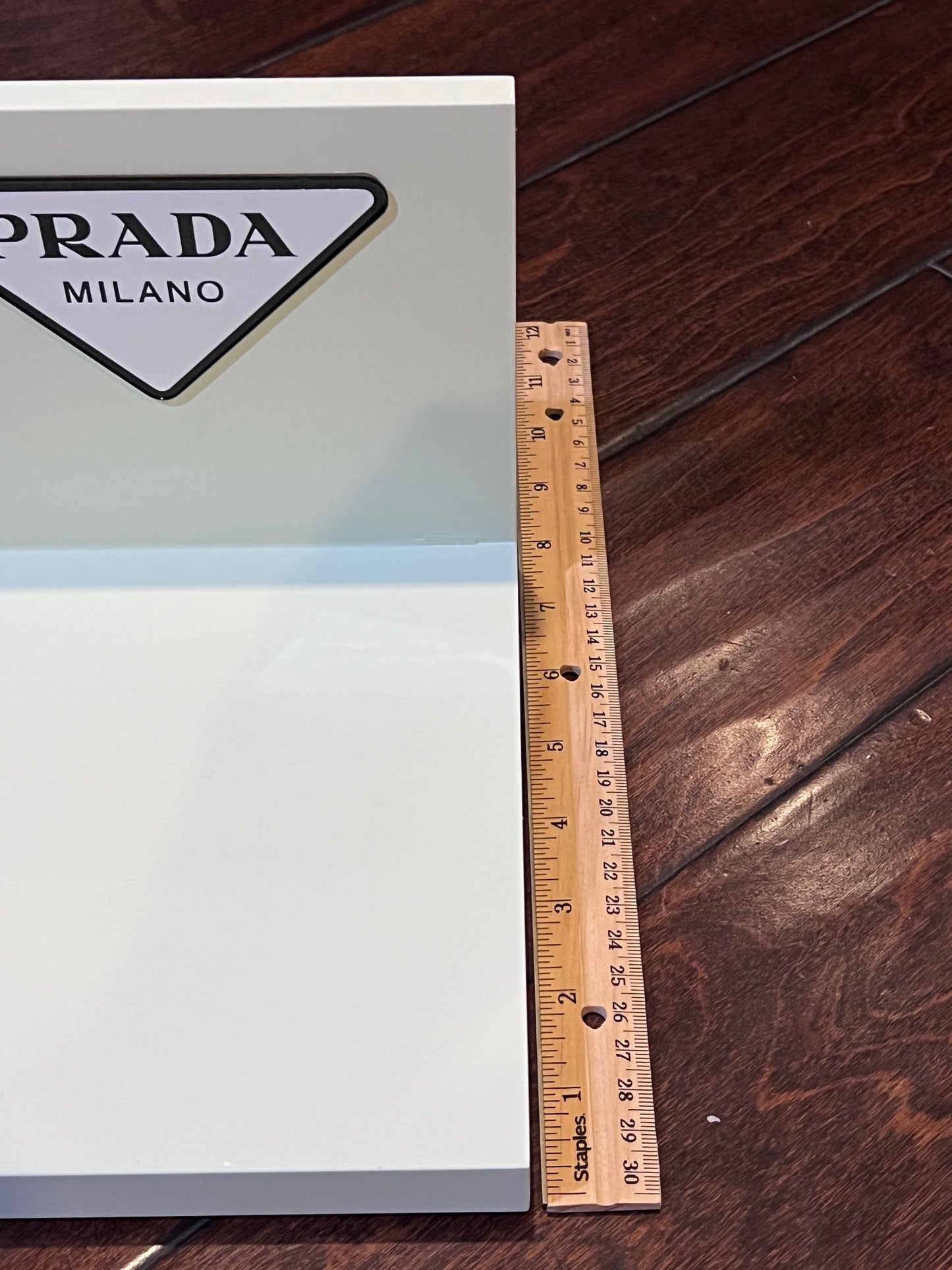 PRADA “L-Shaped” Counter Display Magnetic Logo-BRAND NEW-Retail Branded Display