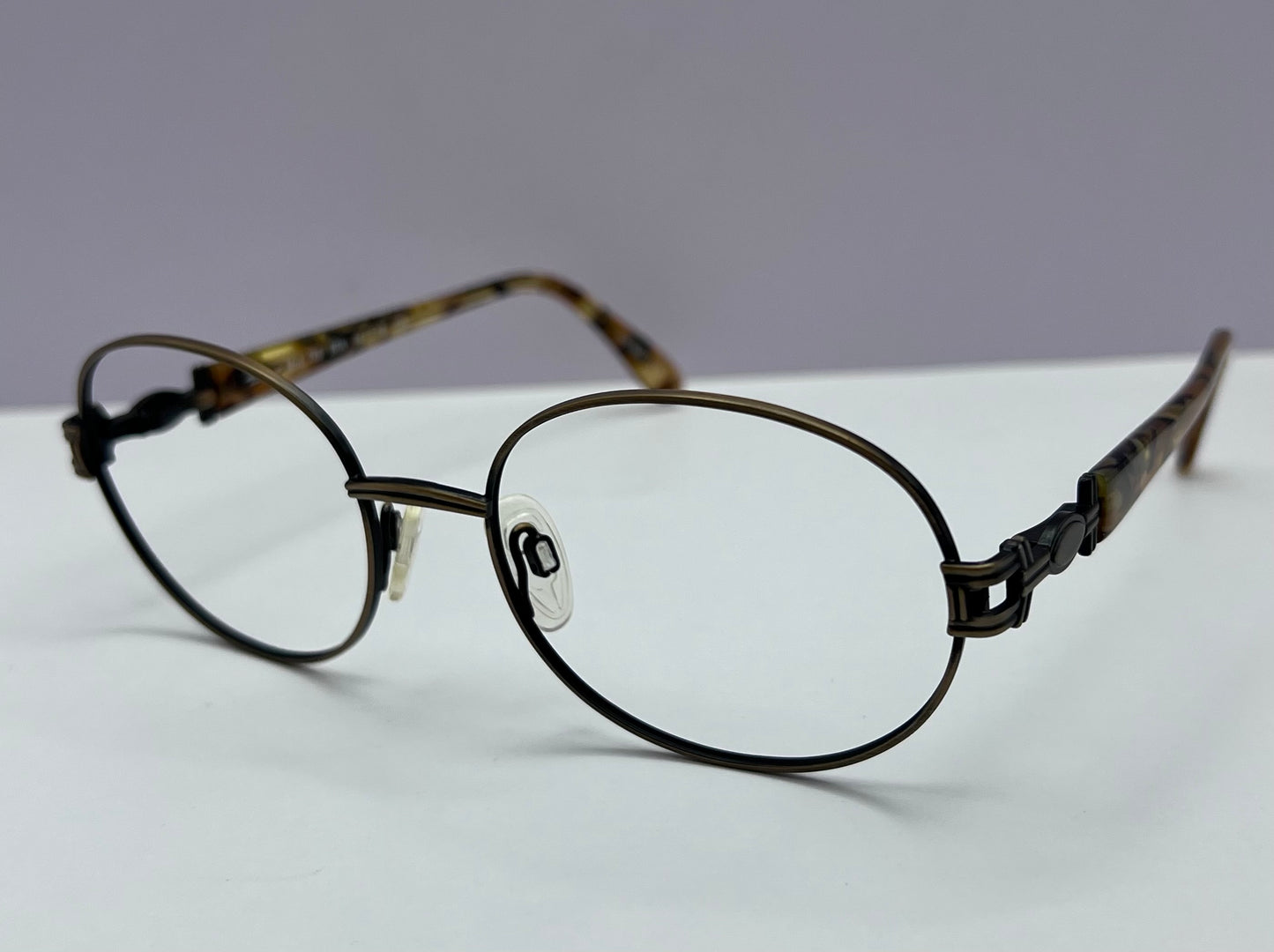 VINTAGE TURA EYEWEAR FRAMES-Mod.788 BRN 55-18 135 ITALY-NEW/OLD STOCK-NEVER WORN