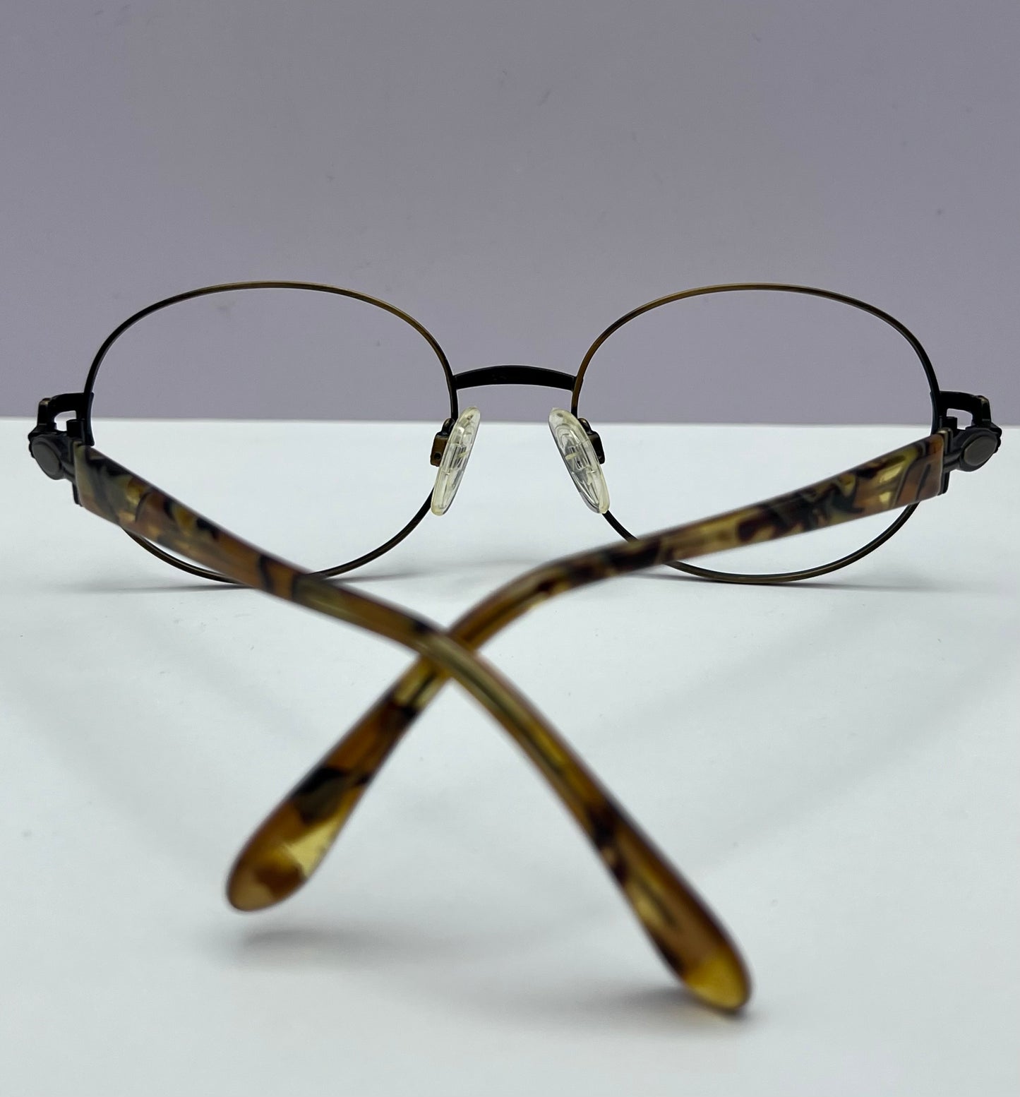 VINTAGE TURA EYEWEAR FRAMES-Mod.788 BRN 55-18 135 ITALY-NEW/OLD STOCK-NEVER WORN