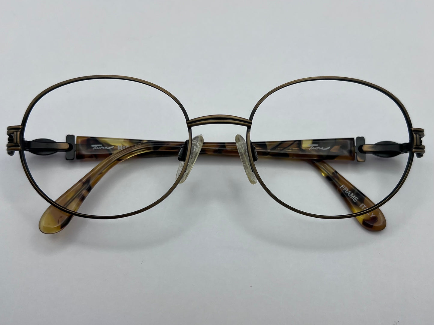 VINTAGE TURA EYEWEAR FRAMES-Mod.788 BRN 55-18 135 ITALY-NEW/OLD STOCK-NEVER WORN