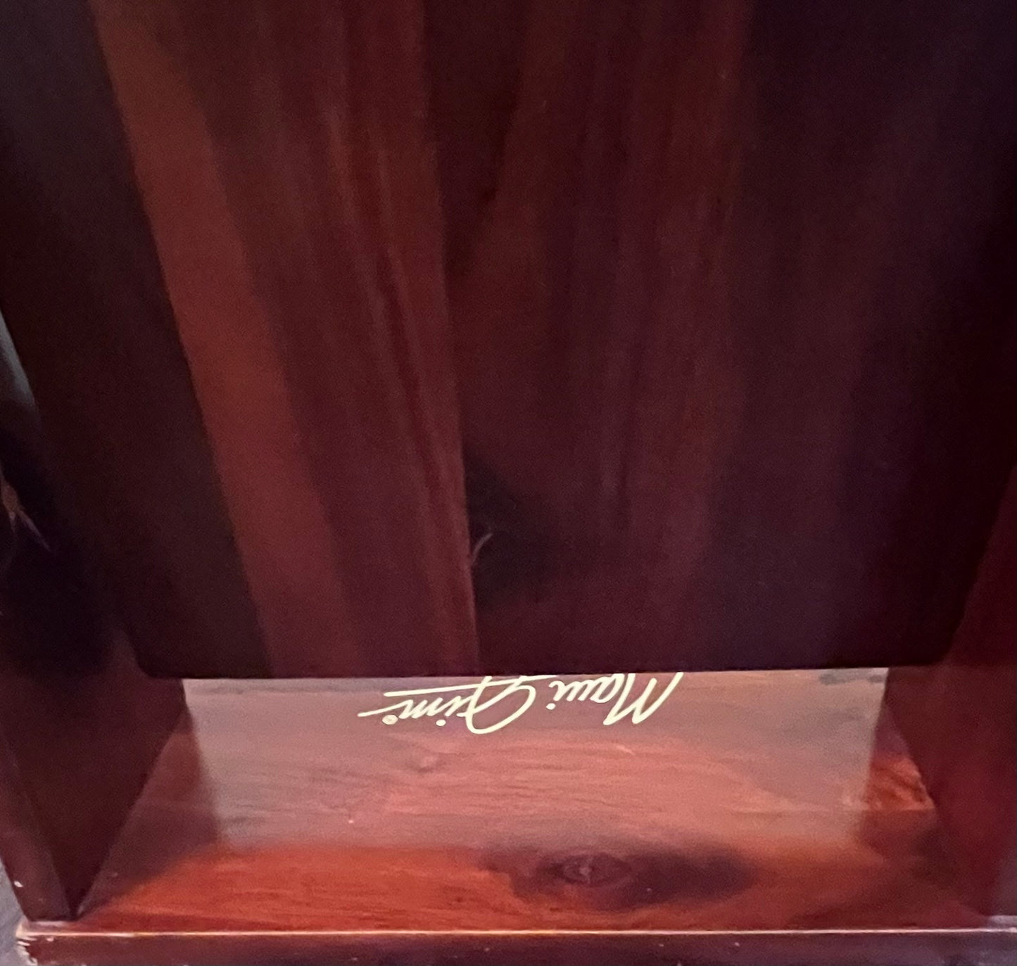 Maui Jim Countertop Wood Mirror - Rare In-Store Marketing - Height: 14 Inches