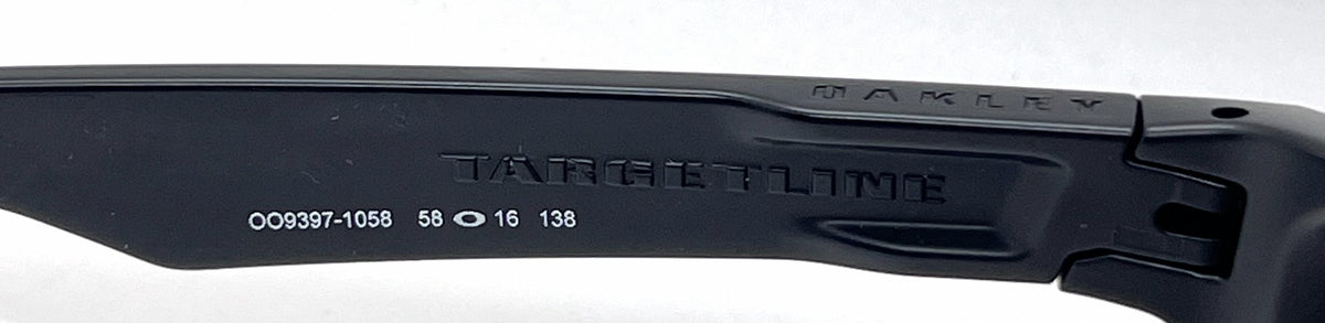 Oakley Targetline OO9397-1058 Matte Black Sunglasses-Dark Golf Prizm Lenses Unworn