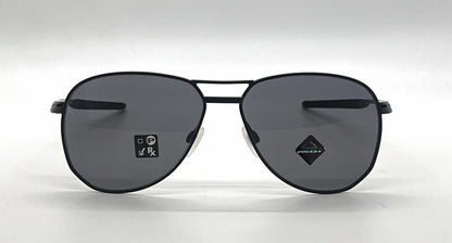 Oakley Contrail OO4147-0157 Satin Black Aviator-Prizm Grey Lenses-Unworn