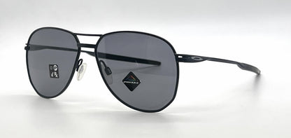 Oakley Contrail OO4147-0157 Satin Black Aviator-Prizm Grey Lenses-Unworn