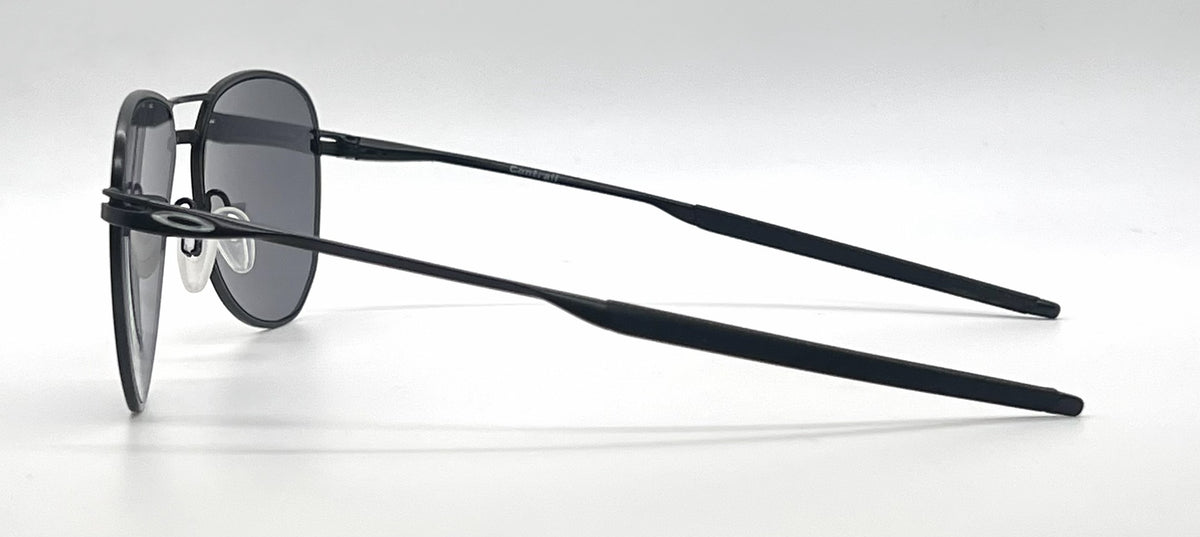 Oakley Contrail OO4147-0157 Satin Black Aviator-Prizm Grey Lenses-Unworn