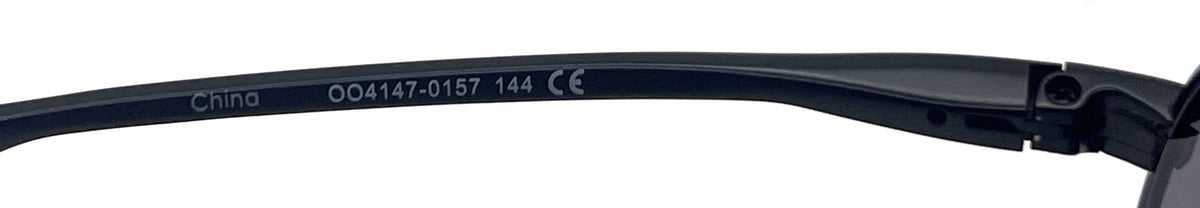 Oakley Contrail OO4147-0157 Satin Black Aviator-Prizm Grey Lenses-Unworn