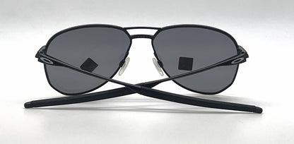 Oakley Contrail OO4147-0157 Satin Black Aviator-Prizm Grey Lenses-Unworn