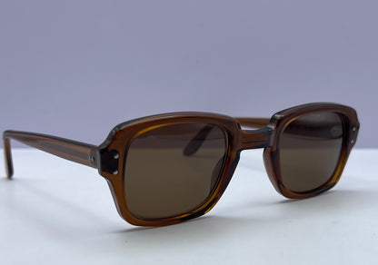 USS Military Frames-Vintage Old/New Stock-with new Custom One-Of-Kind “BERKOS DESIGNS” Solid Brown Lenses