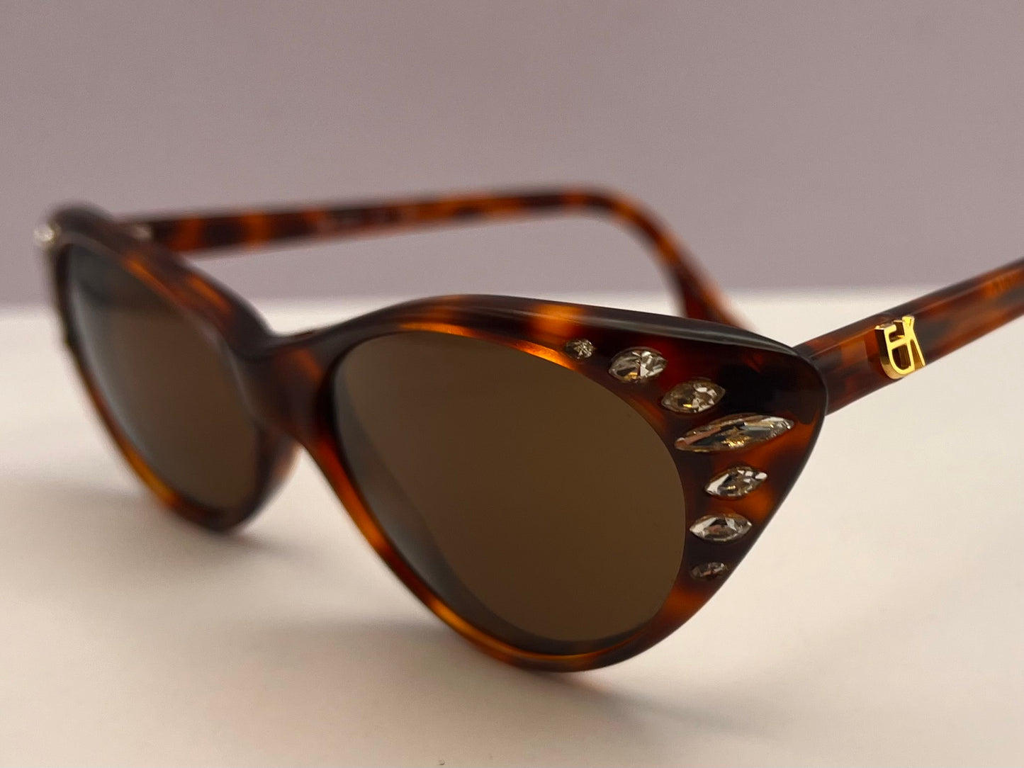 Emmanuelle Khanh Private Eyes Bejeweled Sunglasses EK501 S 18-New Berko’s Designs Lenses