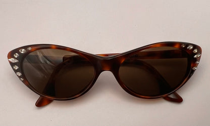 Emmanuelle Khanh Private Eyes Bejeweled Sunglasses EK501 S 18-New Berko’s Designs Lenses