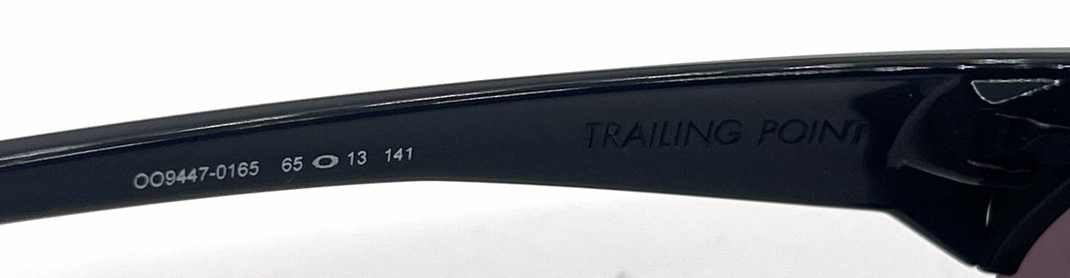 Oakley Trailing Point OO9447-0165 Polished Black Round Sunglasses-Prizm Road Black Lenses-Unworn