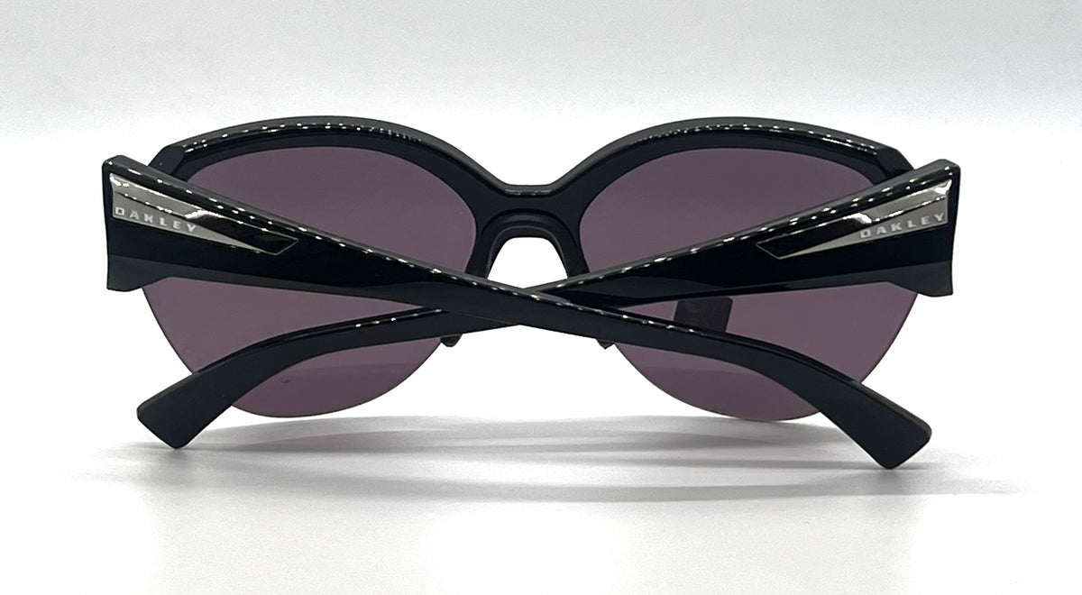 Oakley Trailing Point OO9447-0165 Polished Black Round Sunglasses-Prizm Road Black Lenses-Unworn