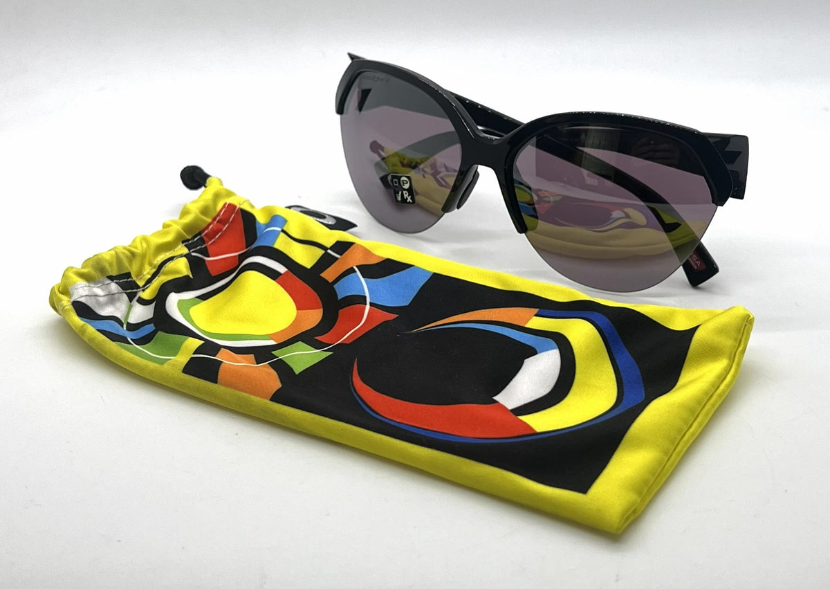 Oakley Trailing Point OO9447-0165 Polished Black Round Sunglasses-Prizm Road Black Lenses-Unworn