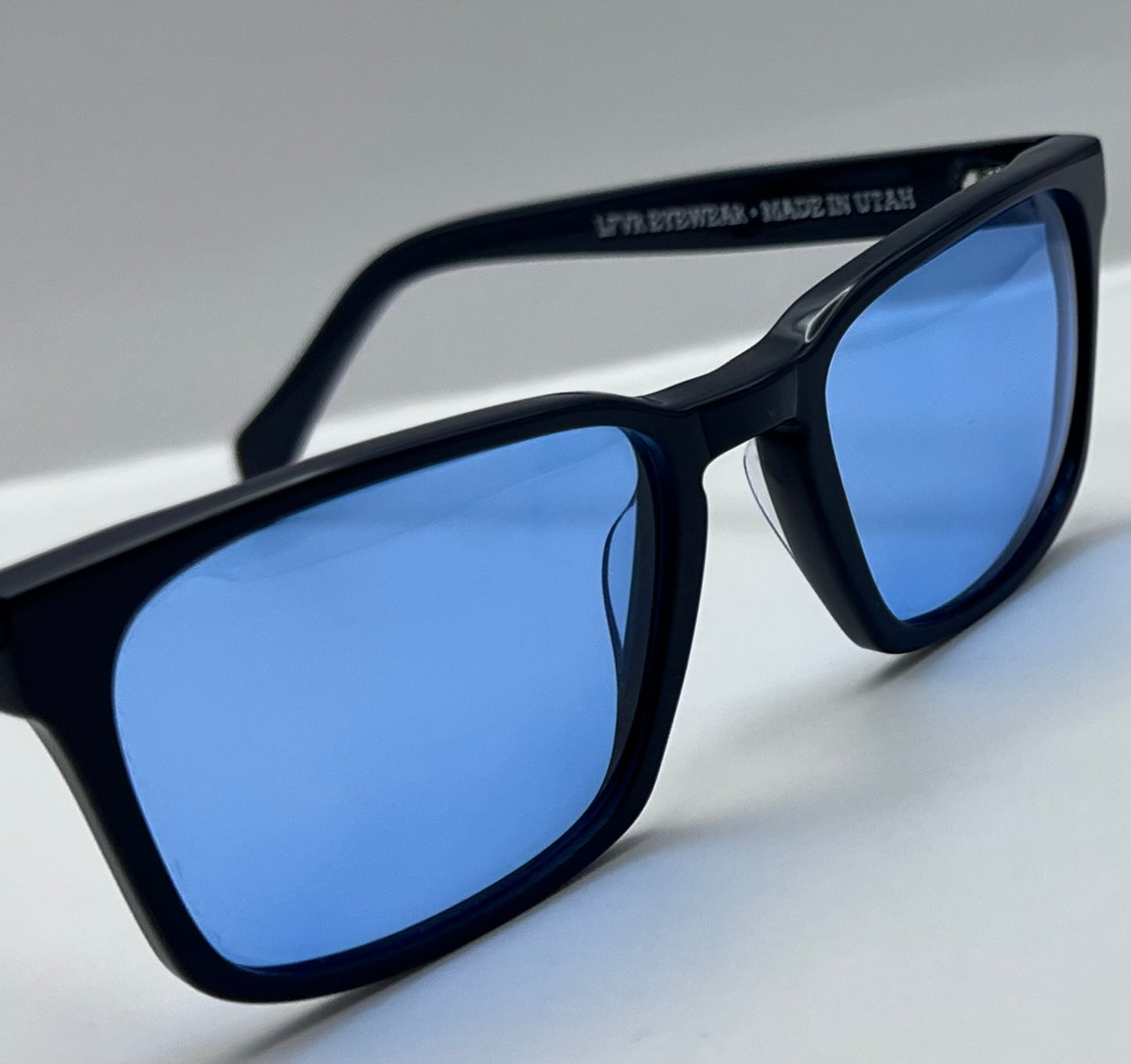 “JB” by LFVR Eyewear with BERKOS DESIGNS One-Of-A-Kind Custom Lenses