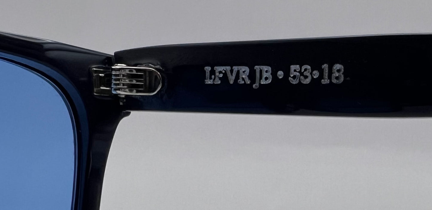 “JB” by LFVR Eyewear with BERKOS DESIGNS One-Of-A-Kind Custom Lenses