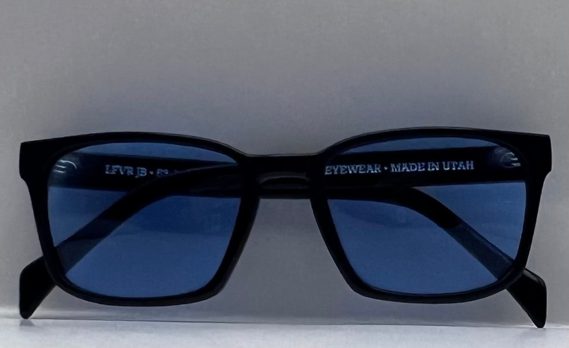 “JB” by LFVR Eyewear with BERKOS DESIGNS One-Of-A-Kind Custom Lenses