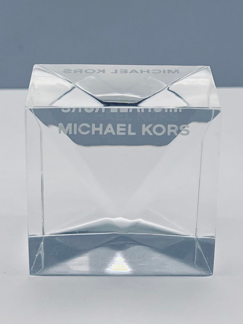 MICHAEL KORS-DOUBLE SIDED- BRANDED- GEOMETRIC - COUNTER CUBE / In-store Display