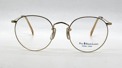 Polo Ralph Lauren Polo Classic X Gold Round Metal Eyeglasses-Unworn-Japan