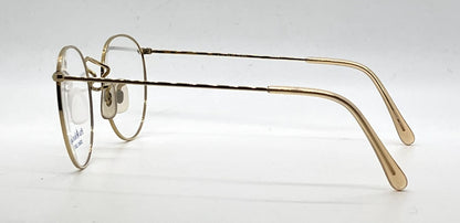 Polo Ralph Lauren Polo Classic X Gold Round Metal Eyeglasses-Unworn-Japan
