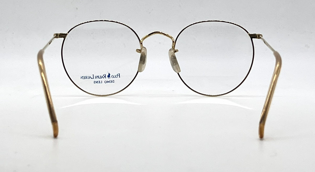 Polo Ralph Lauren Polo Classic X Gold Round Metal Eyeglasses-Unworn-Japan