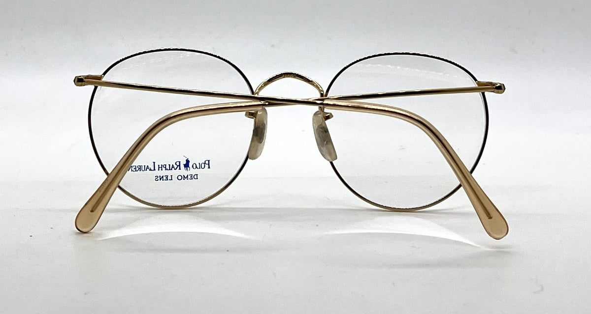 Polo Ralph Lauren Polo Classic X Gold Round Metal Eyeglasses-Unworn-Japan