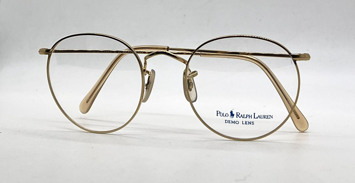 Polo Ralph Lauren Polo Classic X Gold Round Metal Eyeglasses-Unworn-Japan