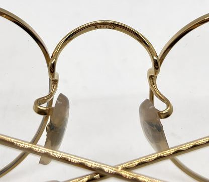 Polo Ralph Lauren Polo Classic X Gold Round Metal Eyeglasses-Unworn-Japan