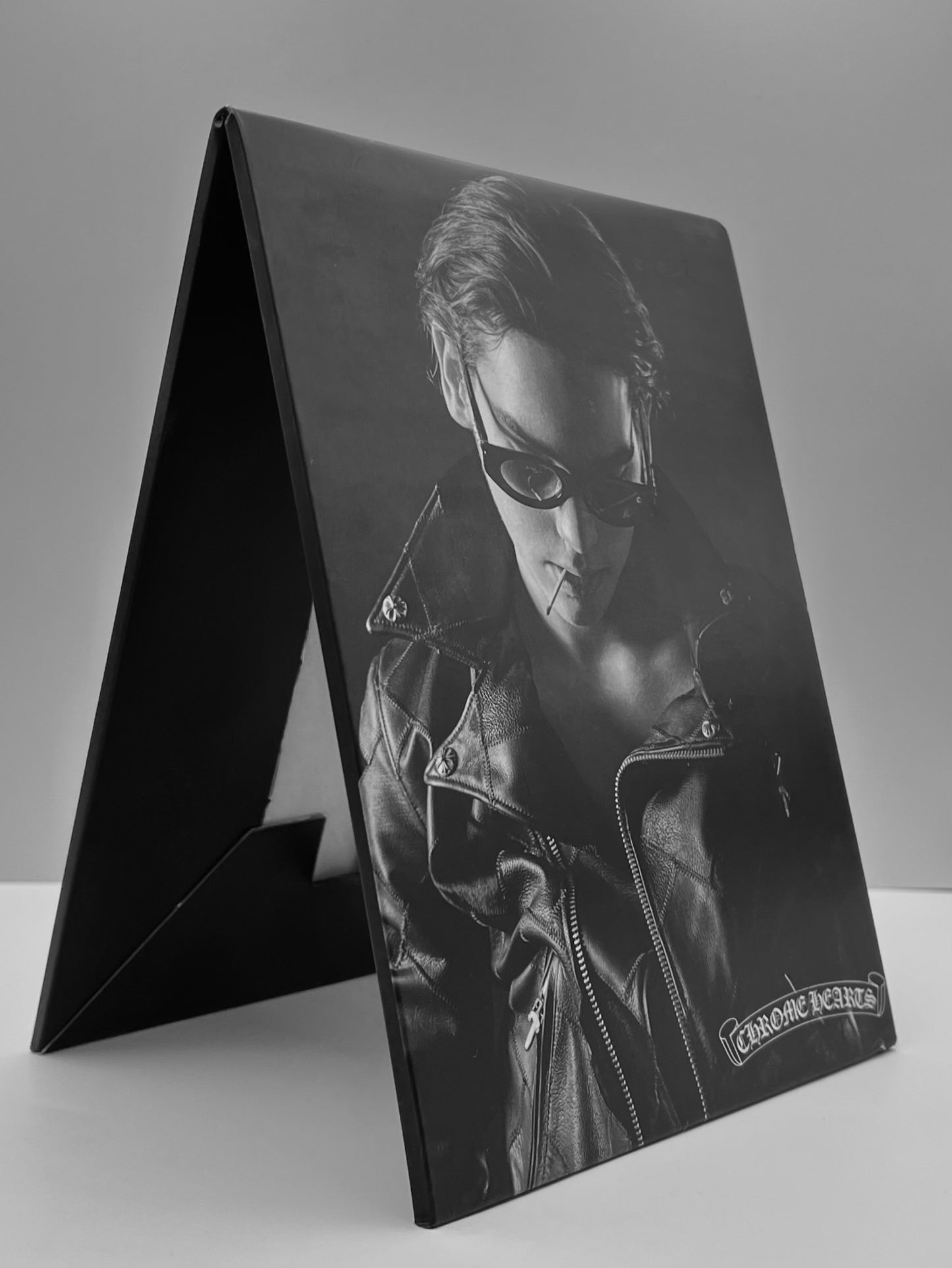 Chrome Hearts Retail V-Shaped Countertop Foldout Display- B&W Double Sided- RARE