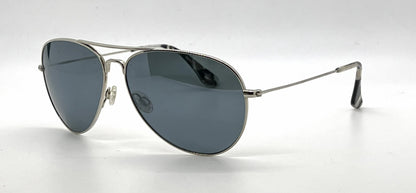 Maui Jim Mavericks MJ-264-17 Silver Titanium Aviator Sunglasses-Blue Hawaii Polarized Lenses-Unworn