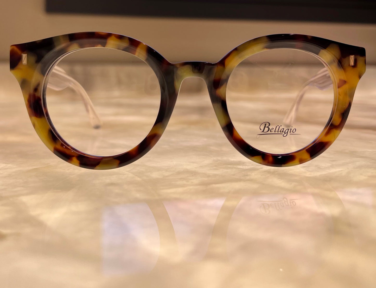 Bellagio Eyewear Multi-Color Tortoise Rounds-Model JCA851240 04-Size: 48-25-14