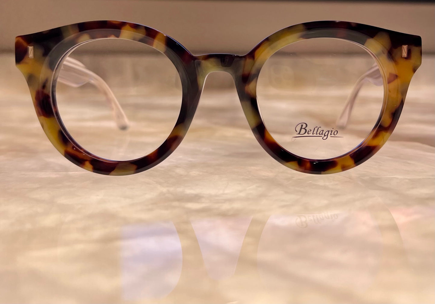 Bellagio Eyewear Multi-Color Tortoise Rounds-Model JCA851240 04-Size: 48-25-14